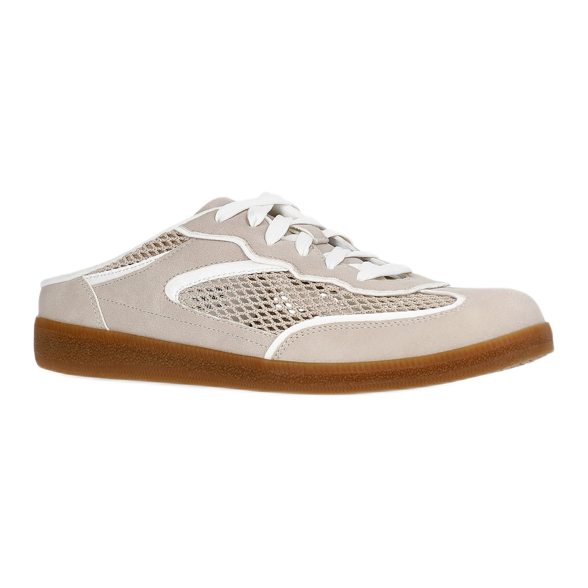 Time and Tru Women's Lace Up Mesh Mule Sneakers