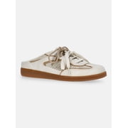 Women's Lace Up Mesh Mule Sneakers