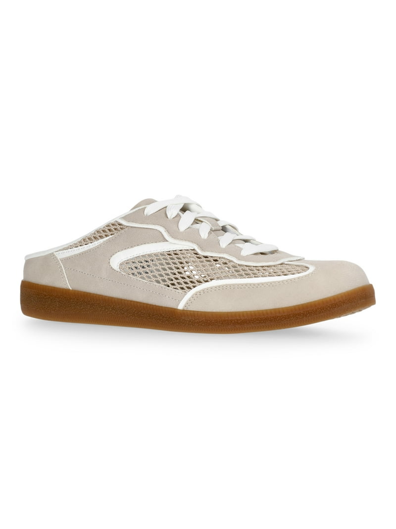 ぴ  aclent Hybrid sneaker mule Time and Tru Women's Lace Up Mesh Mule Sneakers - Walmart.com