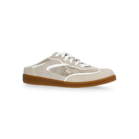 Time and Tru Women's Lace Up Mesh Mule Sneakers