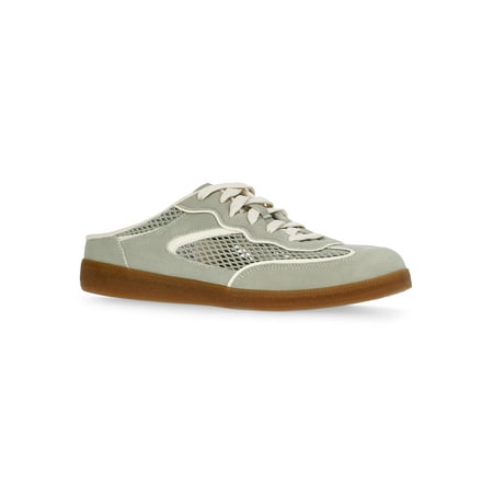 Time and Tru Women's Lace Up Mesh Mule Sneakers