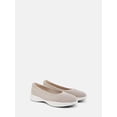 thumbnail image 1 of Time and Tru Women's Sporty Comfort Ballet Flats, Wide Width, 1 of 6