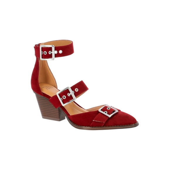 Women's Strappy Western Block Heel Shoes