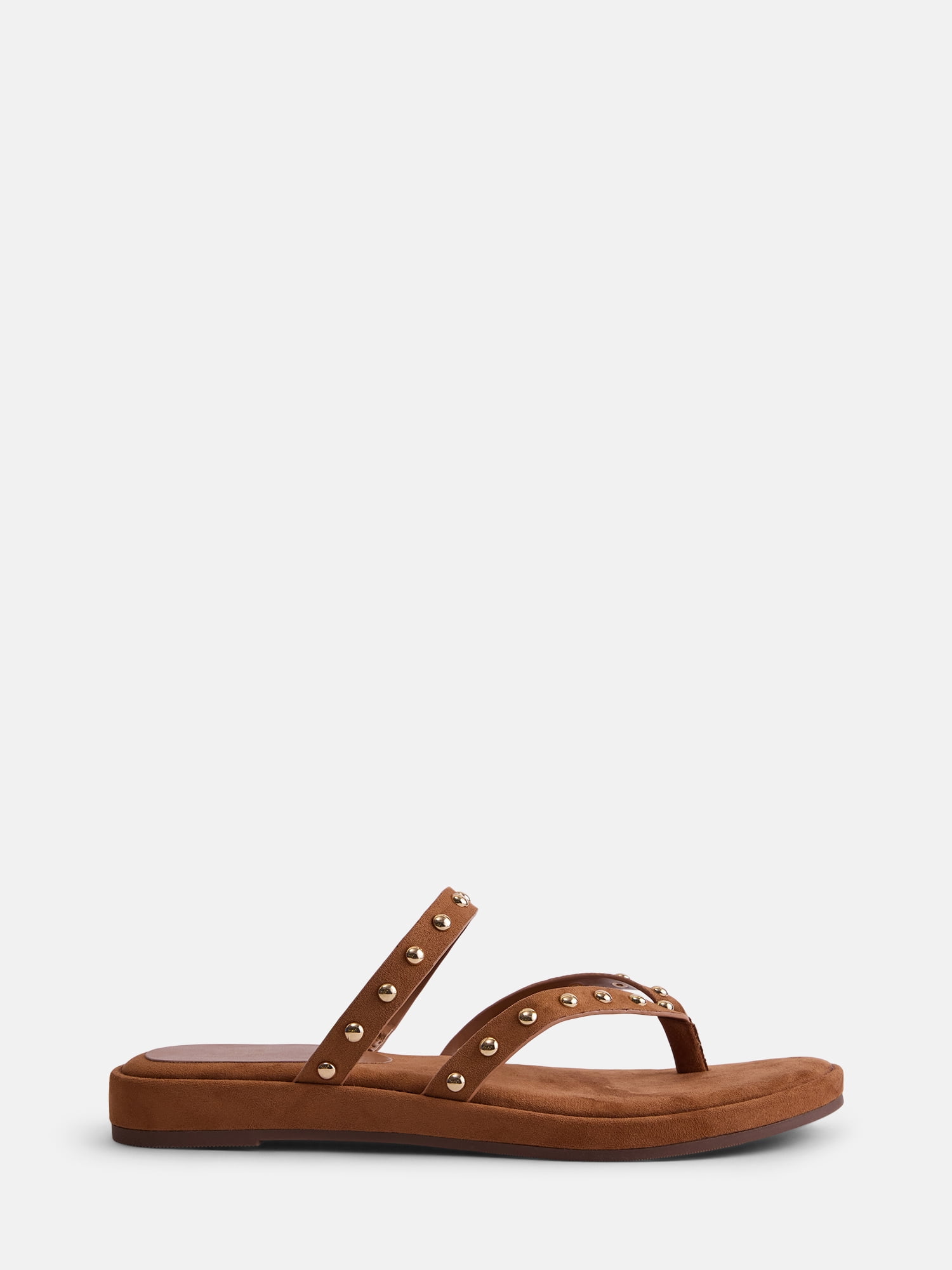 Time and Tru Women's Studded Flip Flop Sandals
