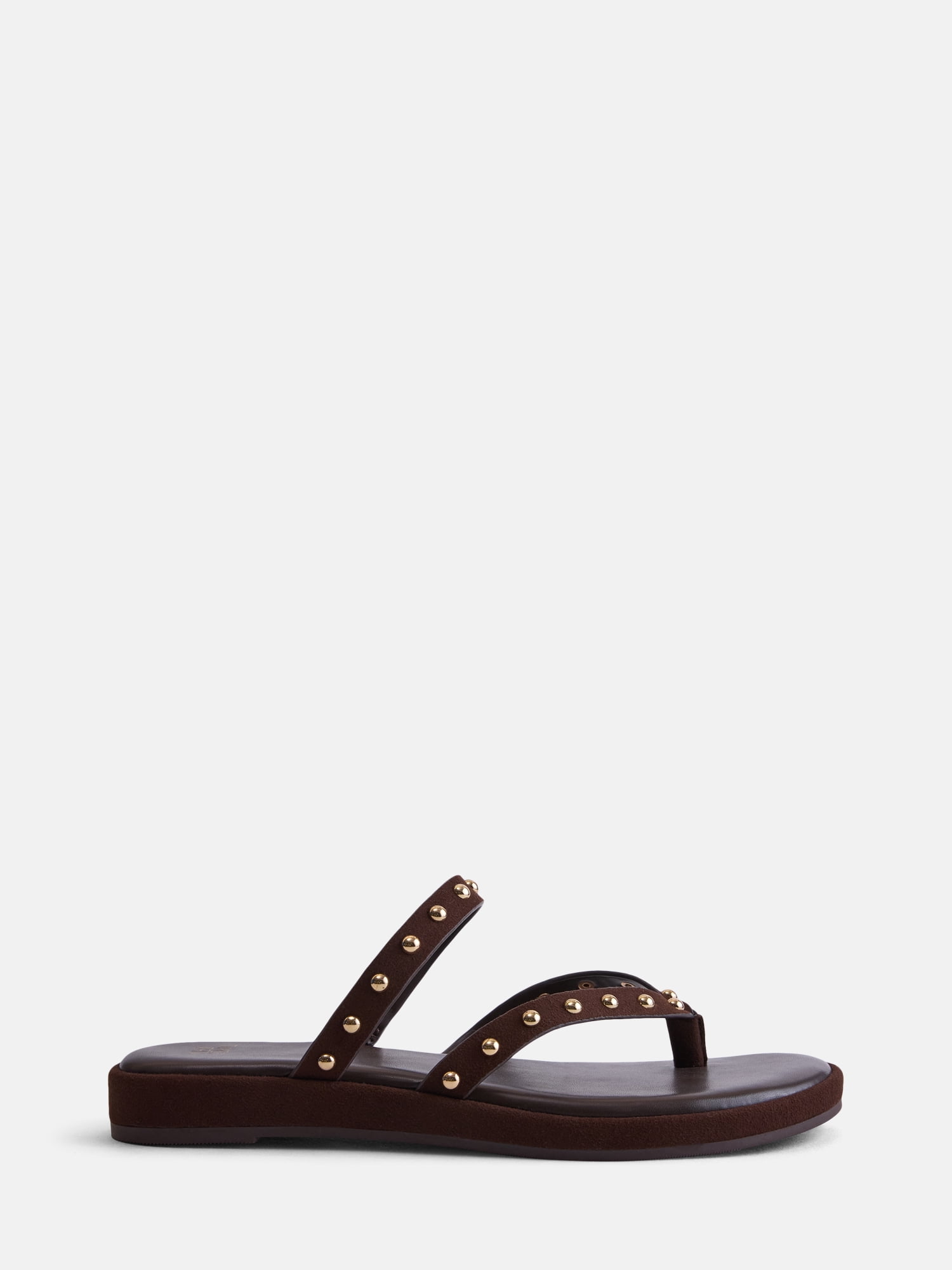 Time and Tru Women's Studded Flip Flop Sandals