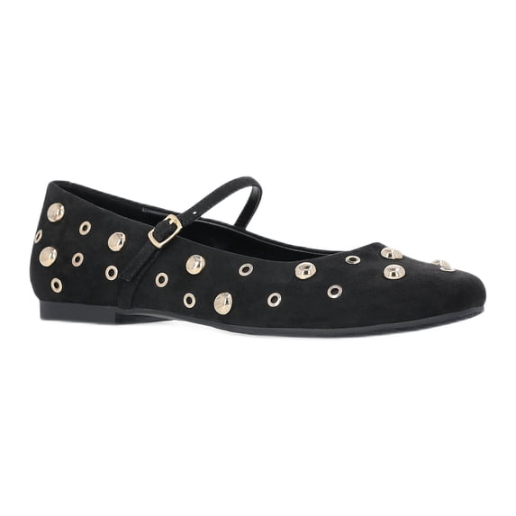 Time and Tru Women's Studded Mary Jane Flats