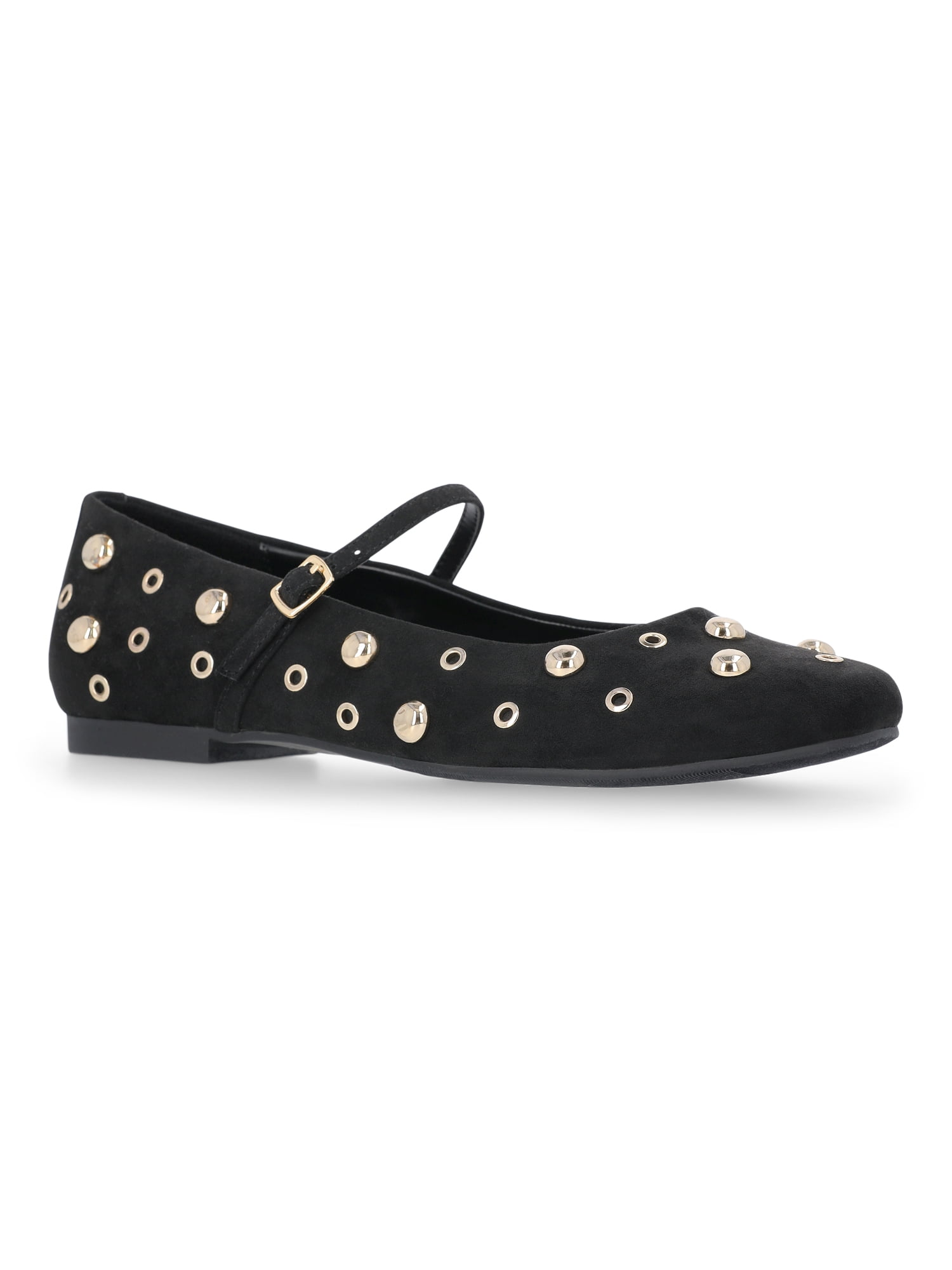 Time and Tru Women's Studded Mary Jane Flats