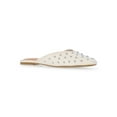 thumbnail image 1 of Time and Tru Women's Studded Faux Leather Mules, 1 of 6