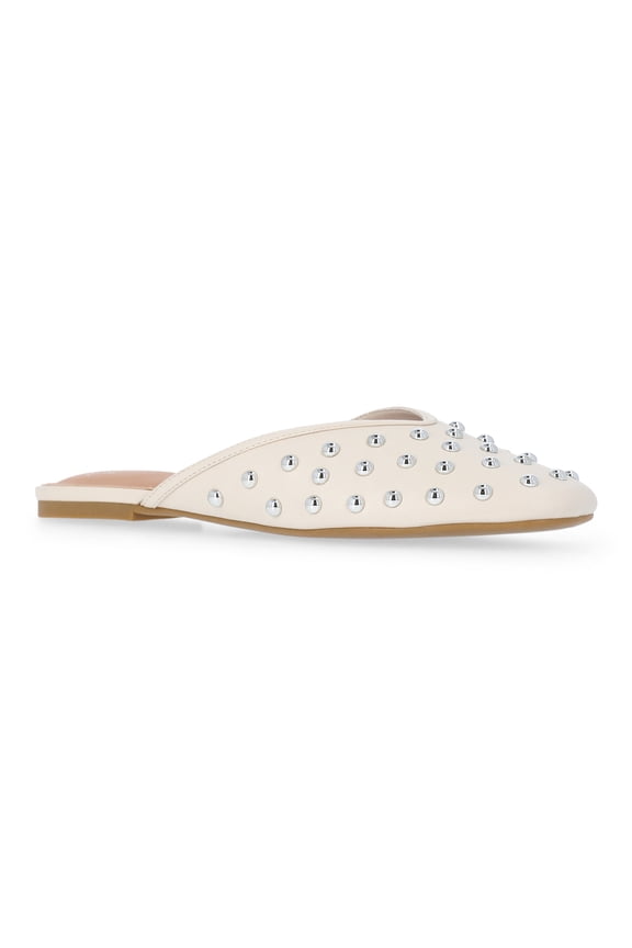 Women's Studded Faux Leather Mules
