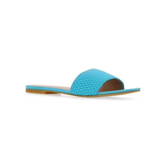 Time and Tru Women's Quilted Slide Sandal