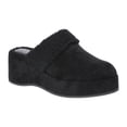 thumbnail image 1 of Time and Tru Women's Faux Shearling Wedge Clogs, 1 of 5