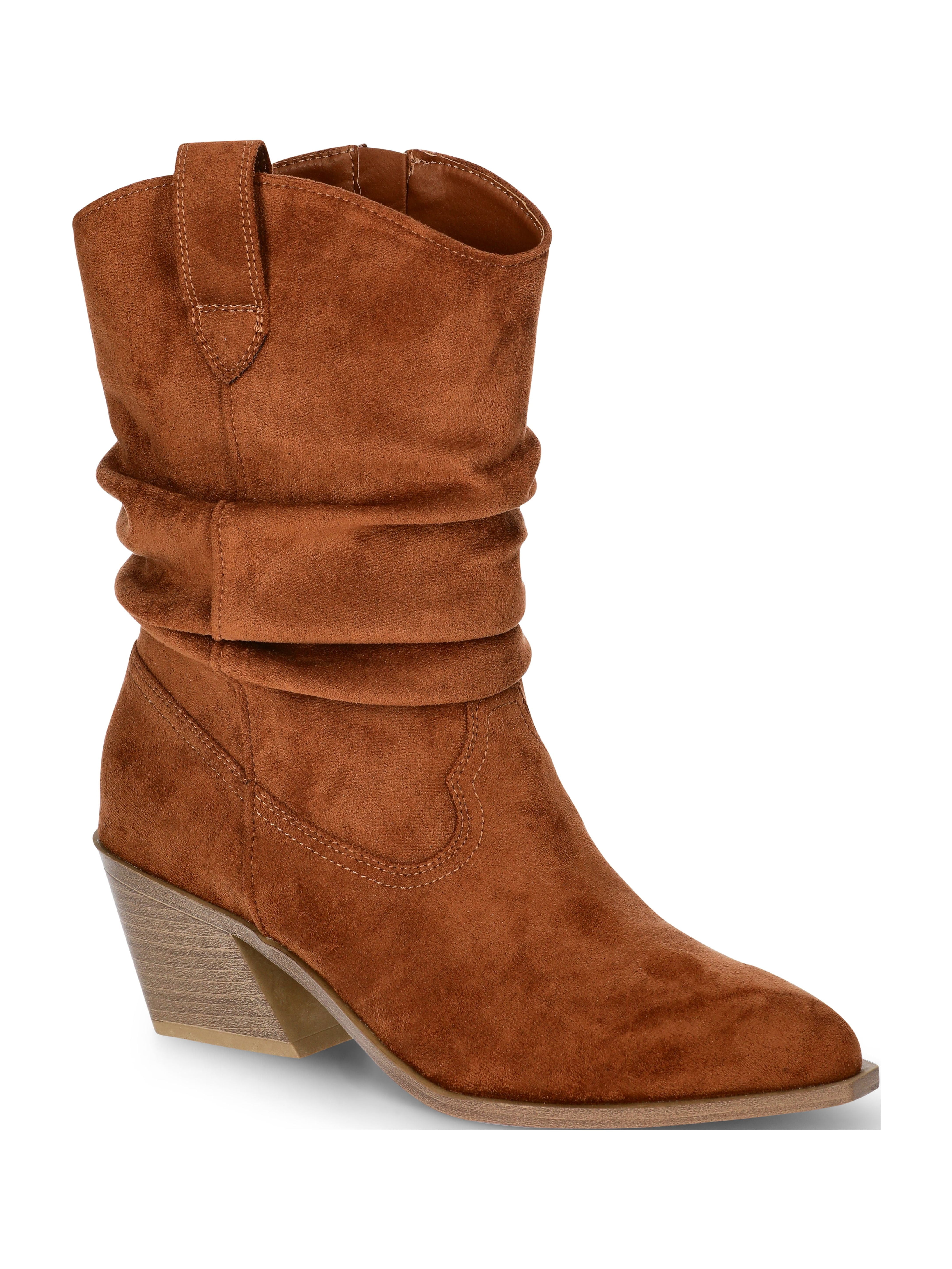 Time and Tru Women's Western Slouch Boots