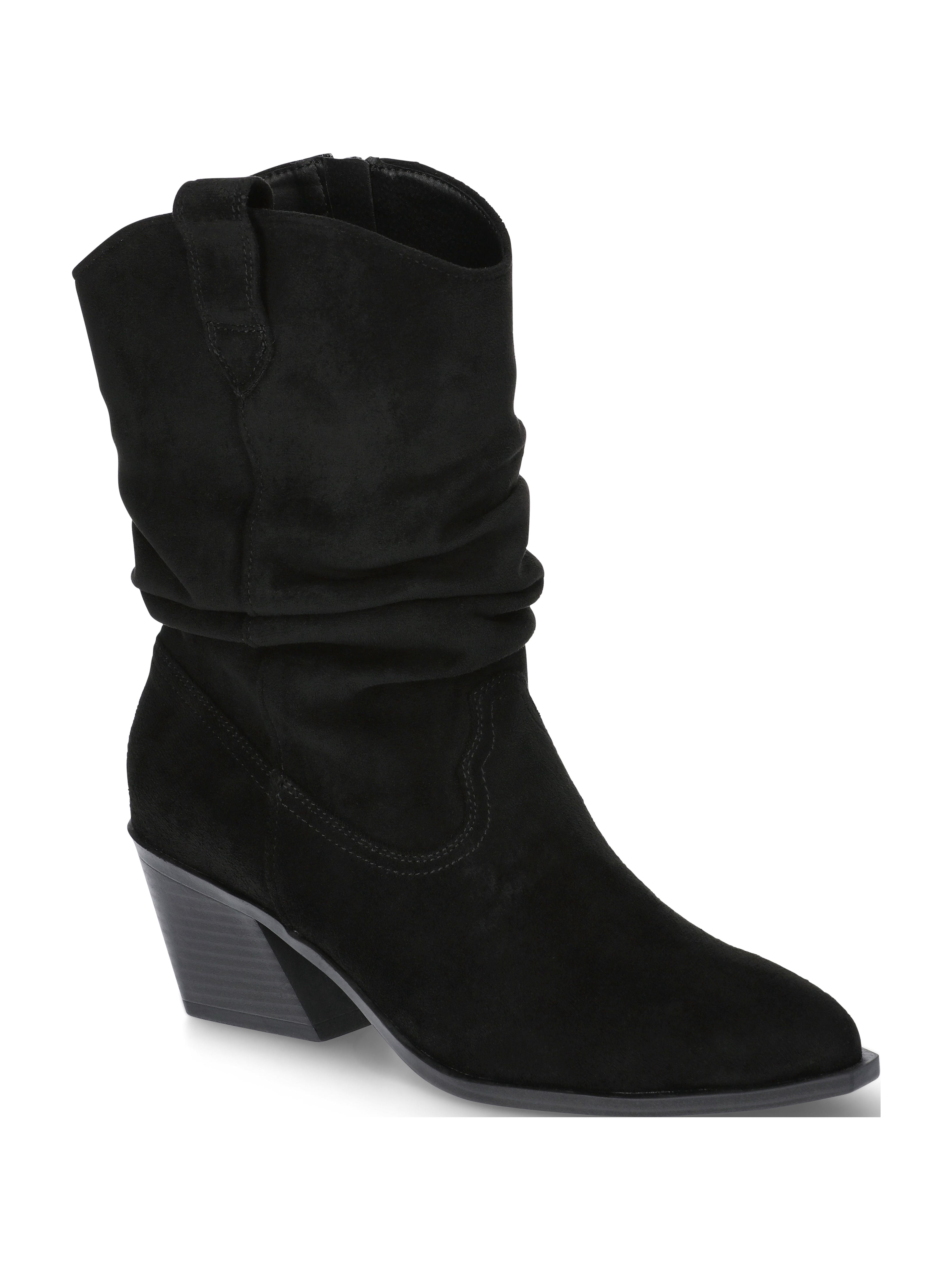 Time and Tru Women's Western Slouch Boots
