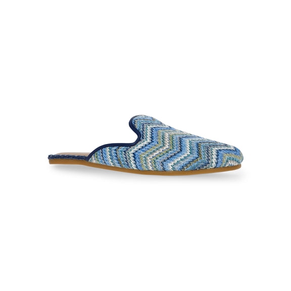 Time and Tru Women's Whipstitch Raffia Mules