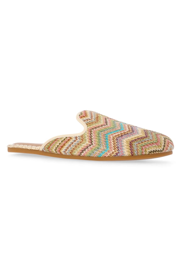 Women's Whipstitch Raffia Mules