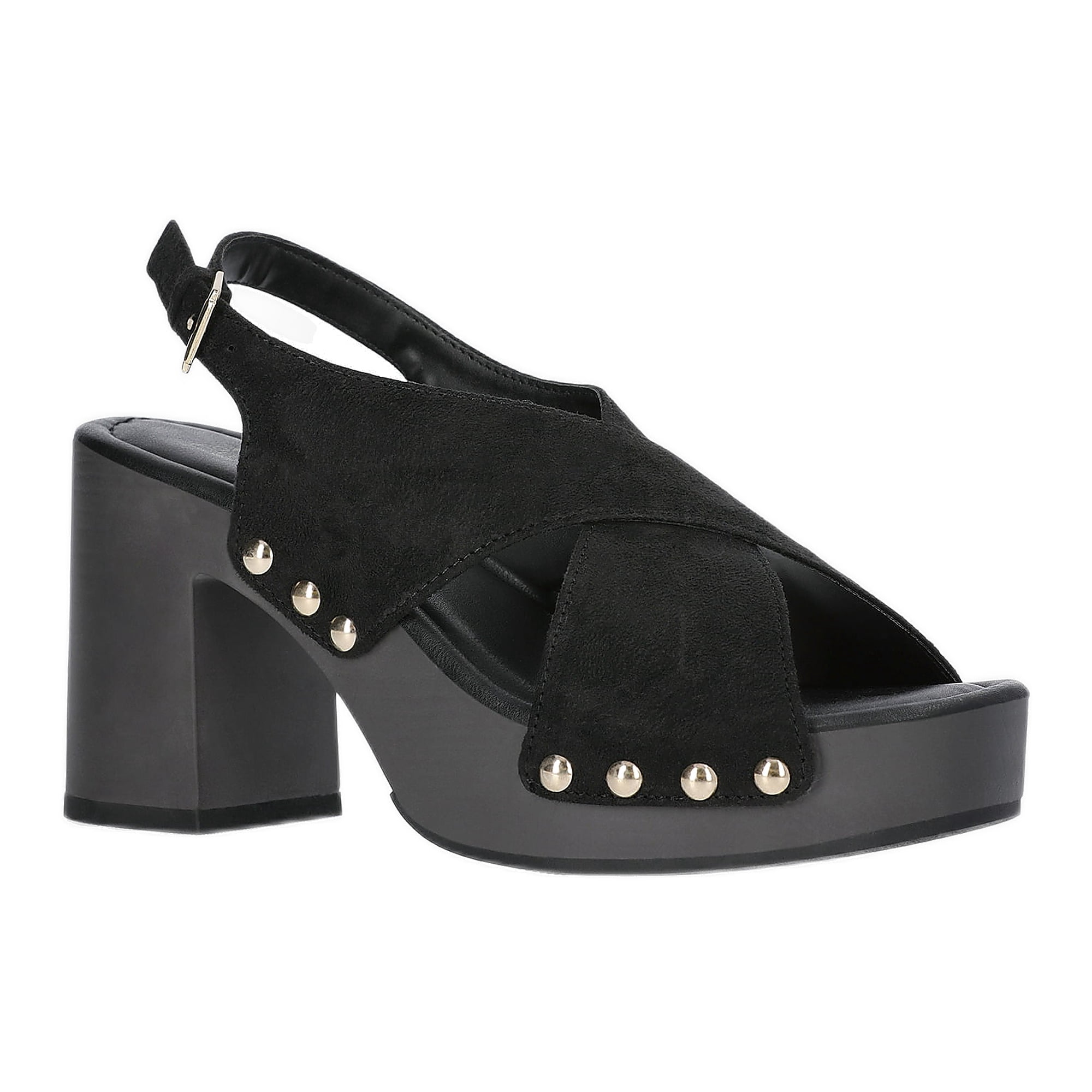 Time and Tru Women's X-Band Heeled Sandals