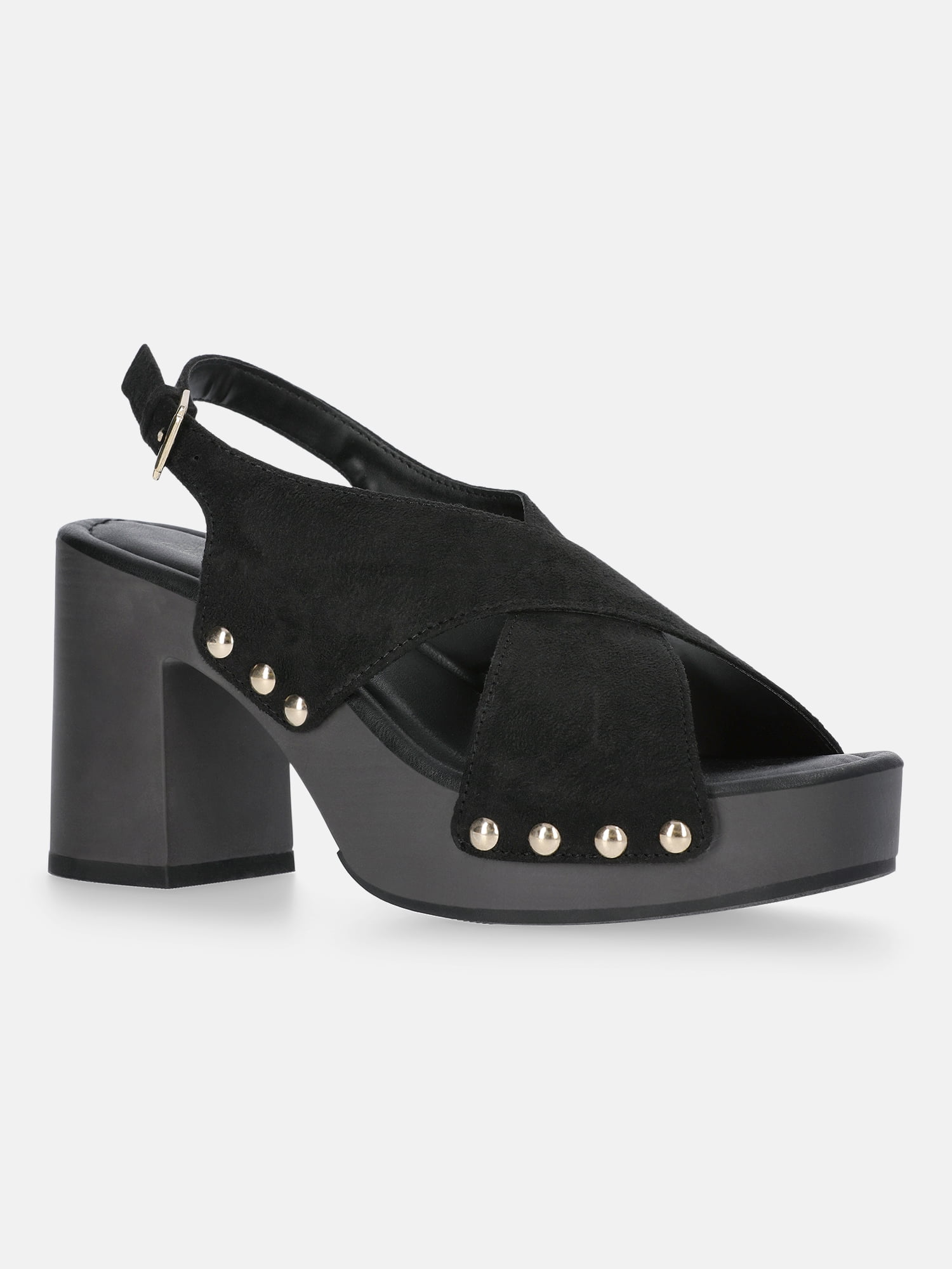 Time and Tru Women's X-Band Heeled Sandals