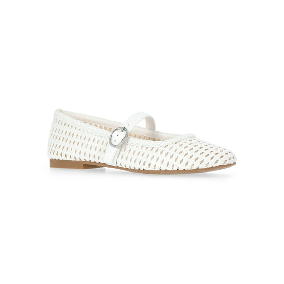 Time and Tru Women's Woven Ballet Flats