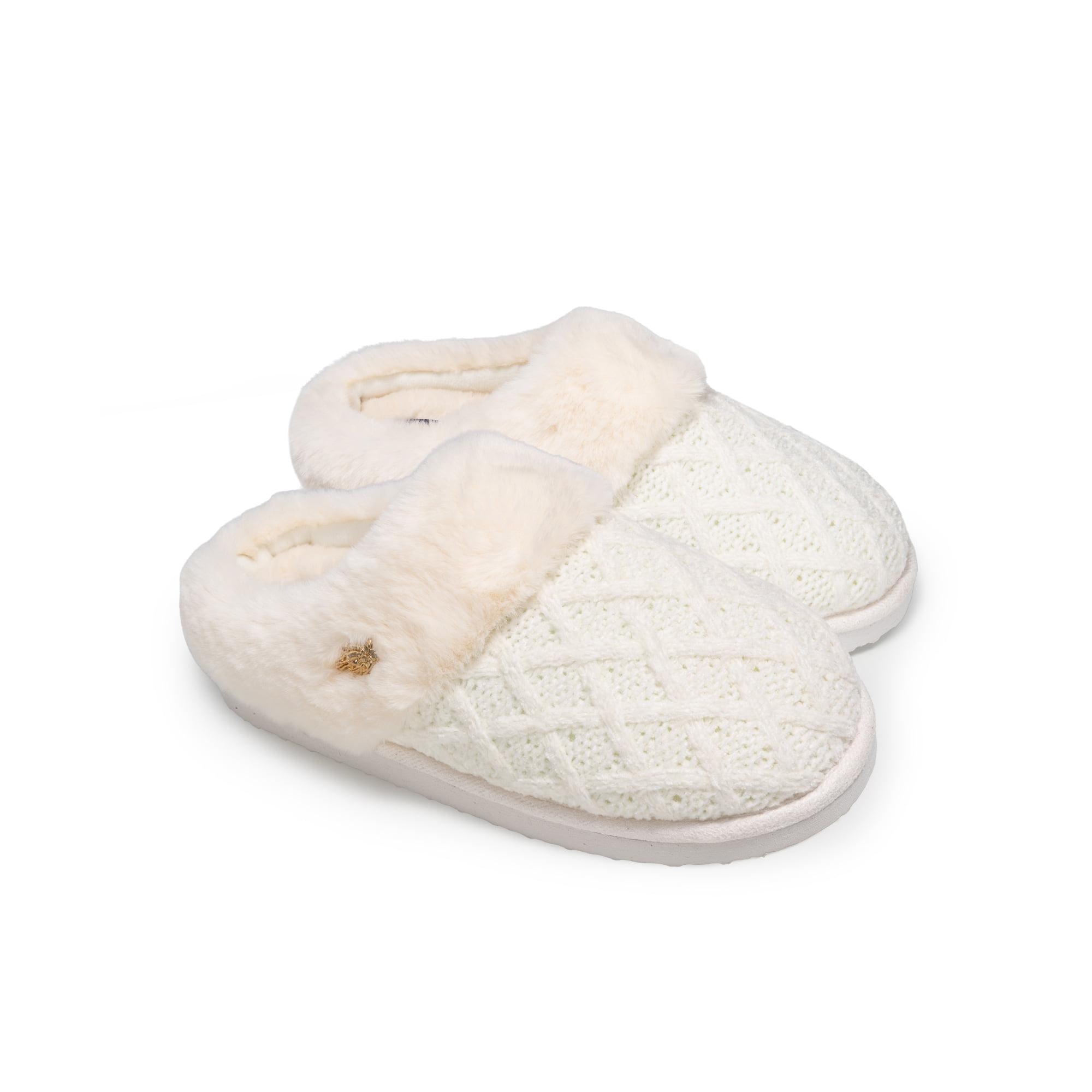 U.S. Polo Assn. Womens Cable Knit Slipper
