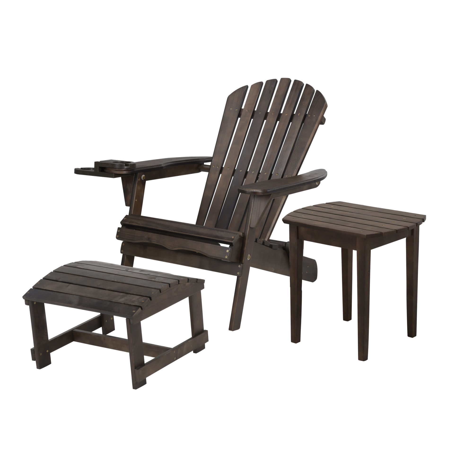 W Unlimited 2 Foldable Chairs With Ottoman And 1 End Table SW2136DBSET5