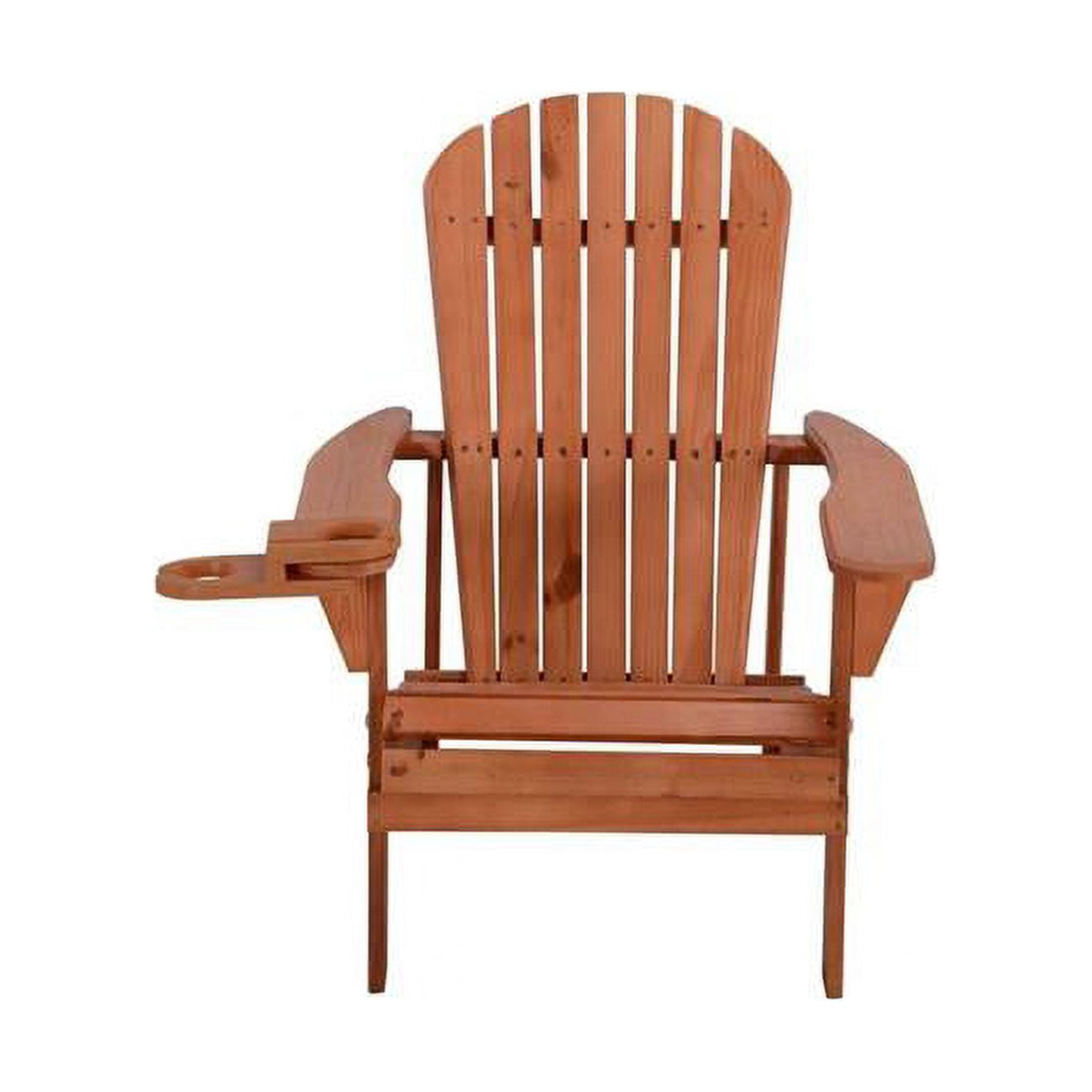 W Unlimited  Earth Collection Adirondack Chair with Phone & Cup Holder, Walnut