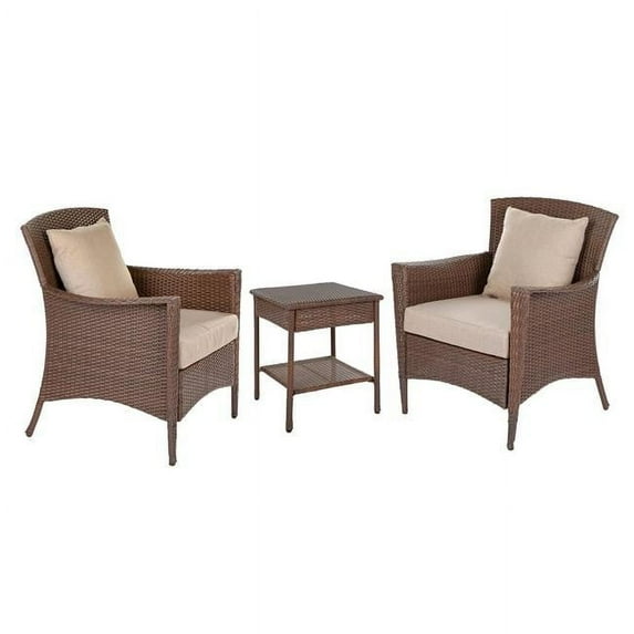 W Unlimited SW1305SET3 Galleon Collection Outdoor Garden Patio Furniture Set with Table - 3 Piece
