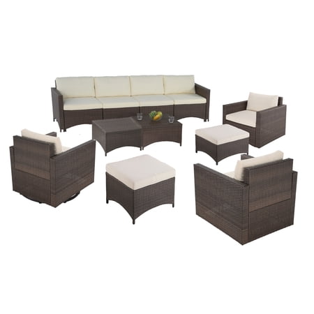 Studio Shine Collection 1 sofa 3 seater, 1 Armchair, 1 Armless chair, 1 Swivel Chair and 2 Coffee Tables
