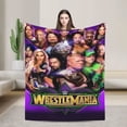 thumbnail image 1 of W-W-E Blanket, Super Soft Throw Blanket For Wrestling Fans, Cozy Flannel Blankets, Warm Blankets For Couch Sofa Bed, 50"X40", 1 of 8