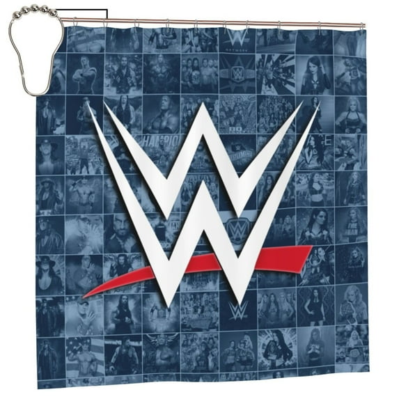 W-W-E Shower Curtain, Waterproof Bathroom Shower Curtains, Washable Cloth Shower Curtain With 12 Hooks, 72 "W X 72" L