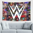 thumbnail image 1 of W-W-E Tapestry, Wall Hanging Tapestry, Wall Art Tapestries Poster, Home Decor For Bedroom Living Room Dorm, 60"X40", 1 of 8