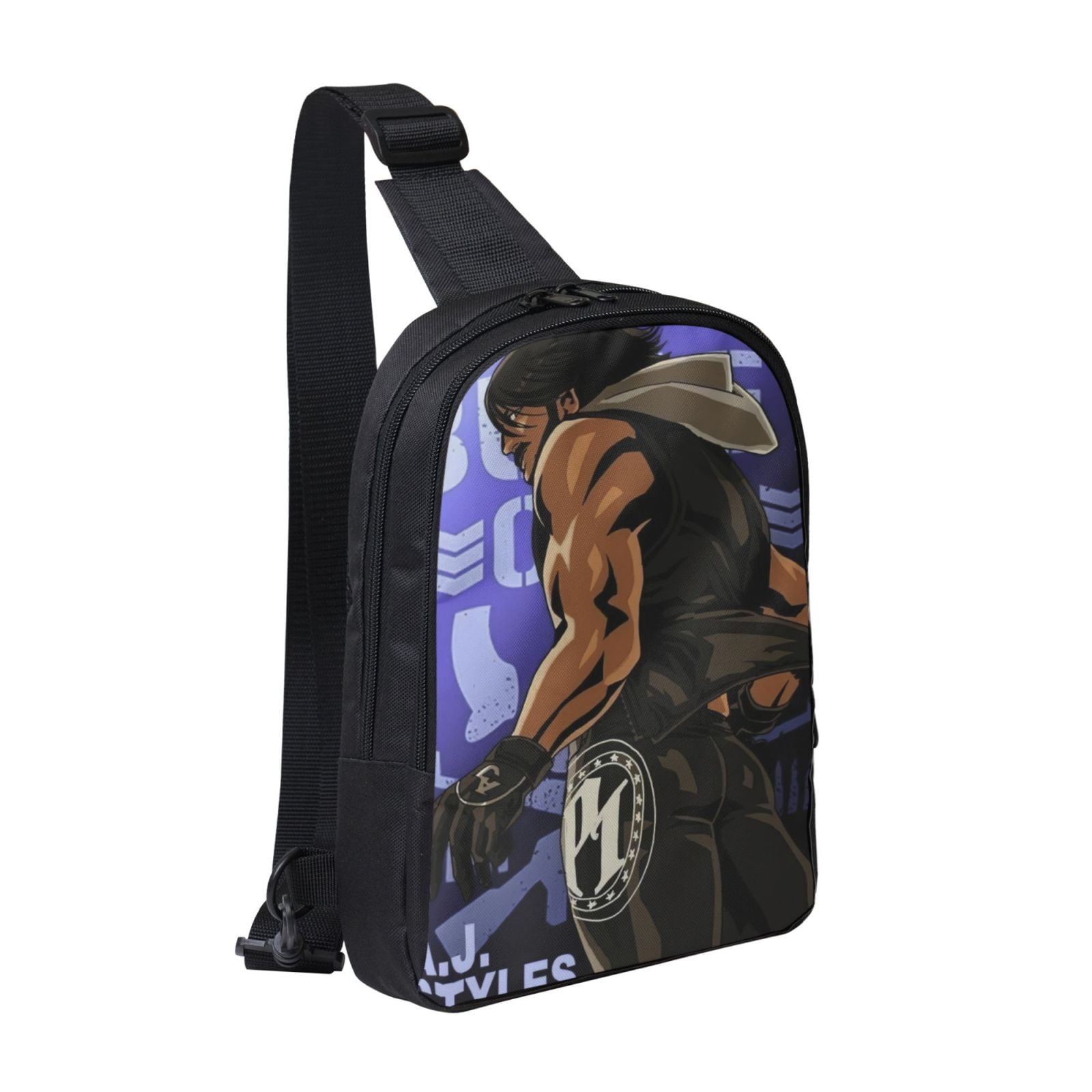 W-We Aj Styles Crossbody Sling Bag With Dual Zipper Compartments, Hiking Daypack Shoulder Bag, Water-Resistant Chest Bag Lightweight Small Bag For Daily Use, Travel, Running, Sports