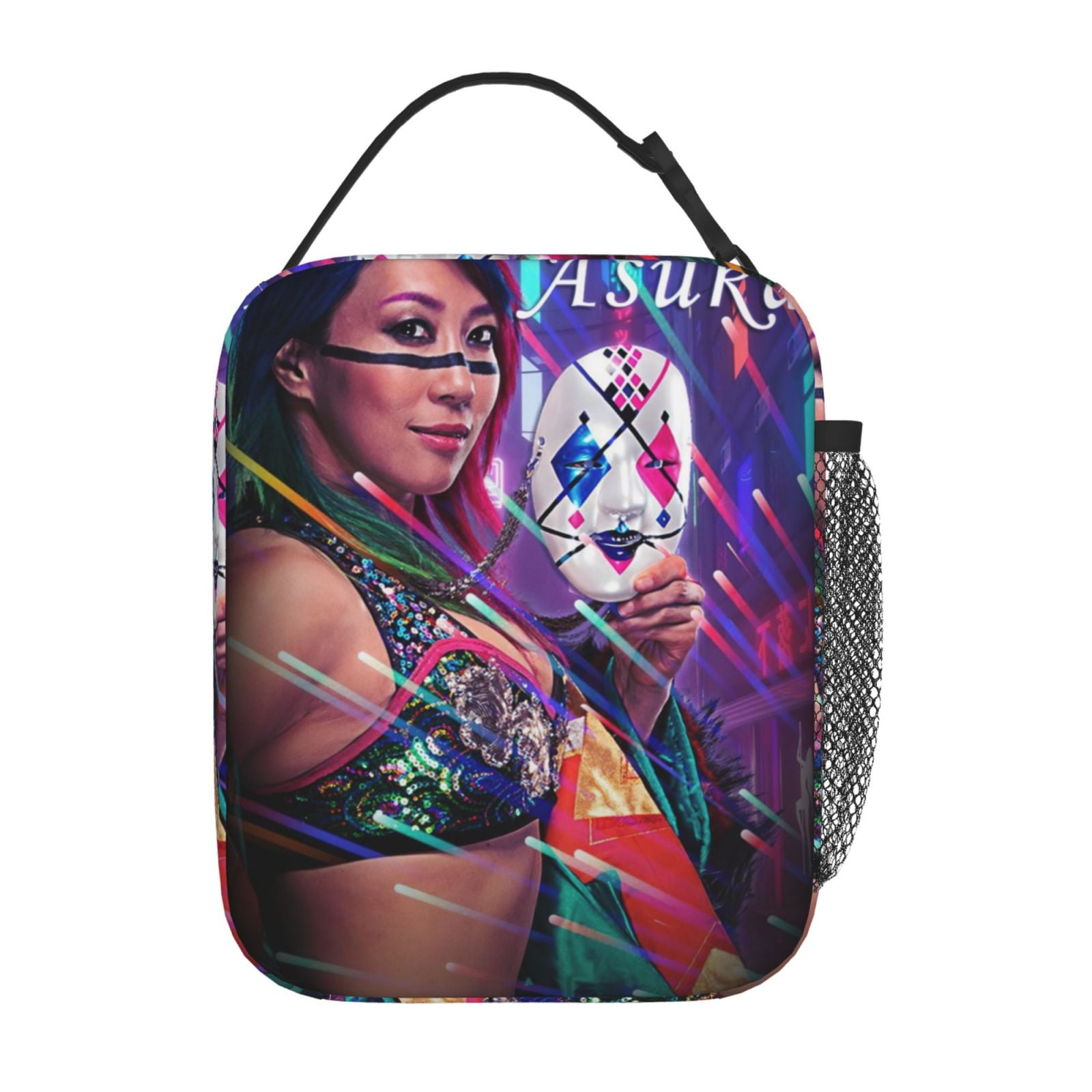 W-We Asuka Lunch Bag For Mens Womens, Insulated Lunch Bag, Portable Cooler Tote With Zippered Pockets, Reusable Lunch Box For Work, Travel, Picnic, Office, Easy To Clean