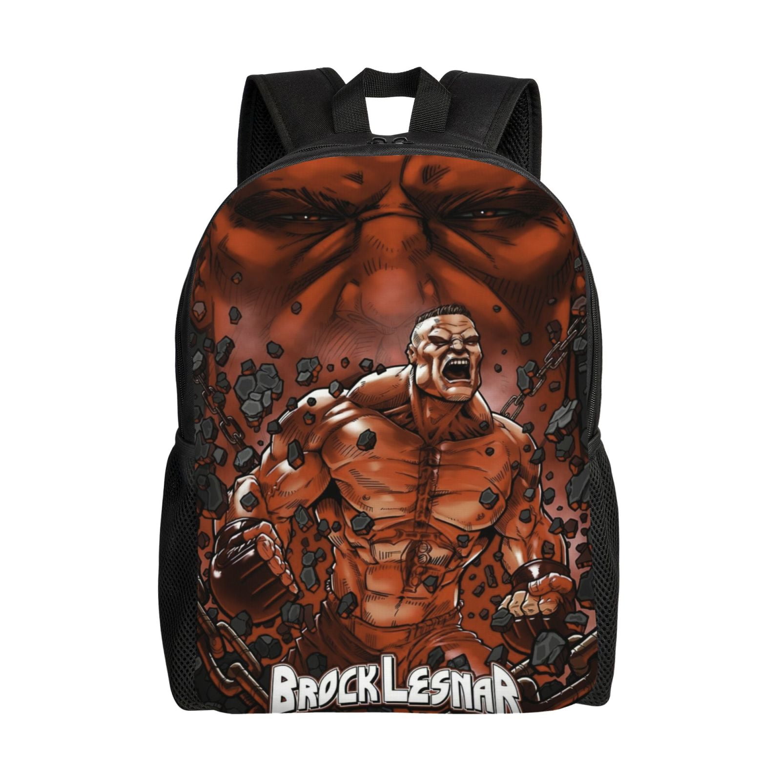 W-We Brock Lesnar Backpack With Laptop Compartment, Lightweight Durable Commuter Bag, Travel Daypack, Large Capacity Work Bag With Wide Breathable Adjustable Straps, Fits 15-Inch Laptop