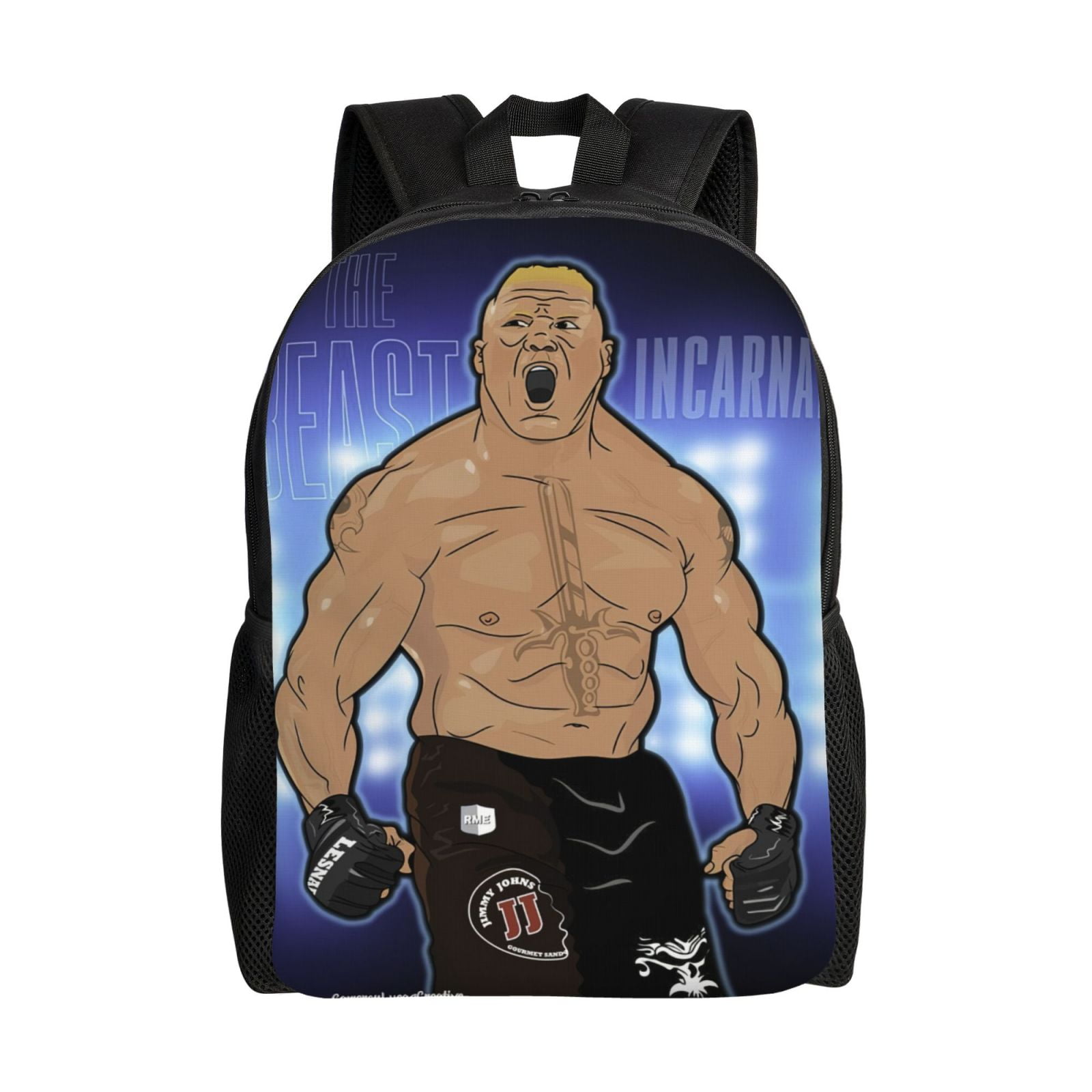 W-We Brock Lesnar Backpack With Laptop Compartment, Lightweight Durable Commuter Bag, Travel Daypack, Large Capacity Work Bag With Wide Breathable Adjustable Straps, Fits 15-Inch Laptop