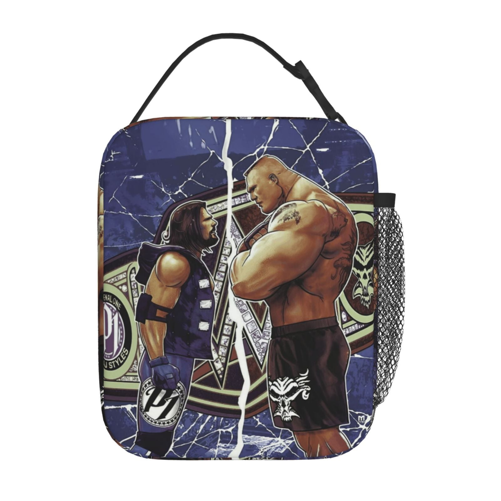 W-We Brock Lesnar Lunch Bag For Mens Womens, Insulated Lunch Bag, Portable Cooler Tote With Zippered Pockets, Reusable Lunch Box For Work, Travel, Picnic, Office, Easy To Clean