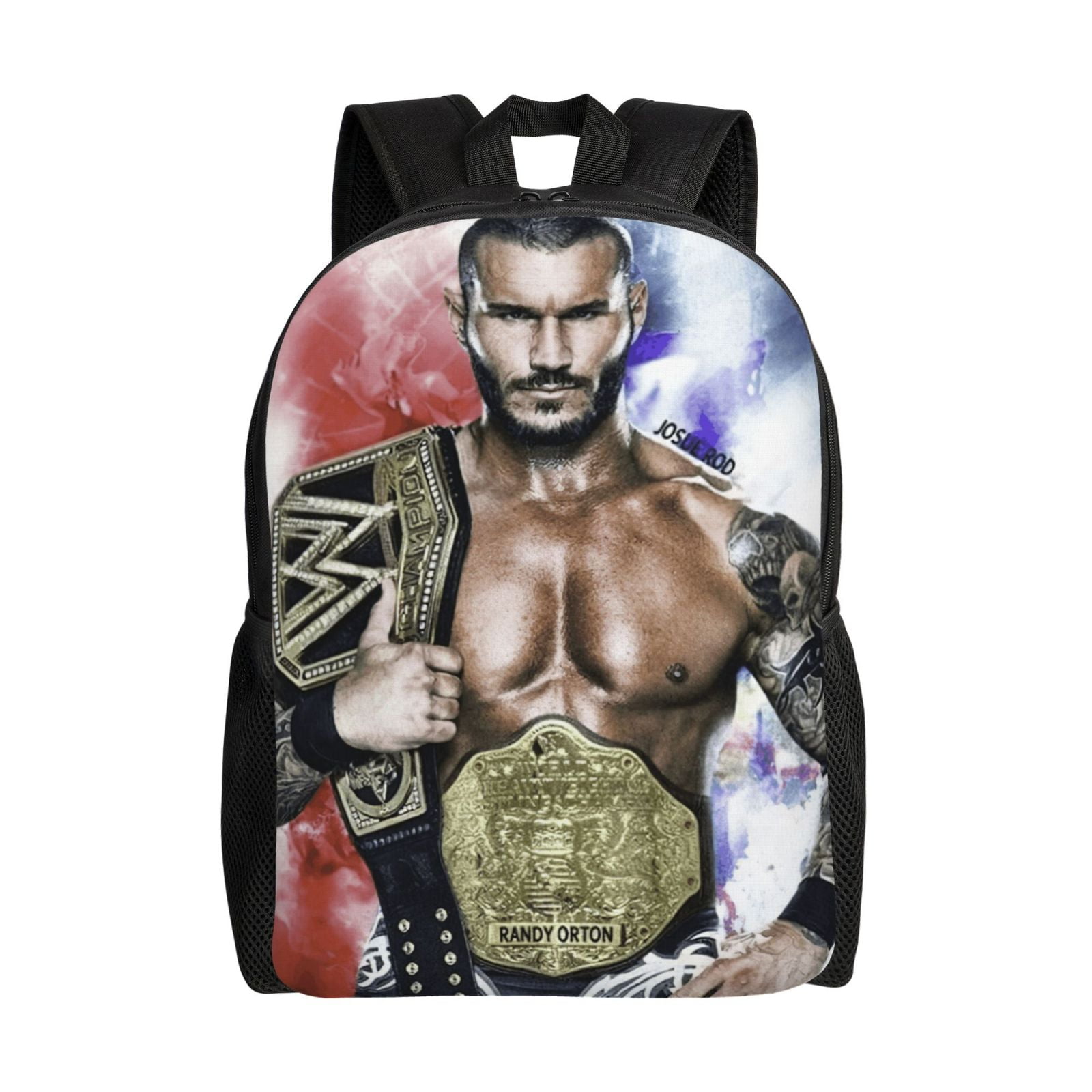 W-We Randy Orton Backpack With Laptop Compartment, Lightweight Durable Commuter Bag, Travel Daypack, Large Capacity Work Bag With Wide Breathable Adjustable Straps, Fits 15-Inch Laptop
