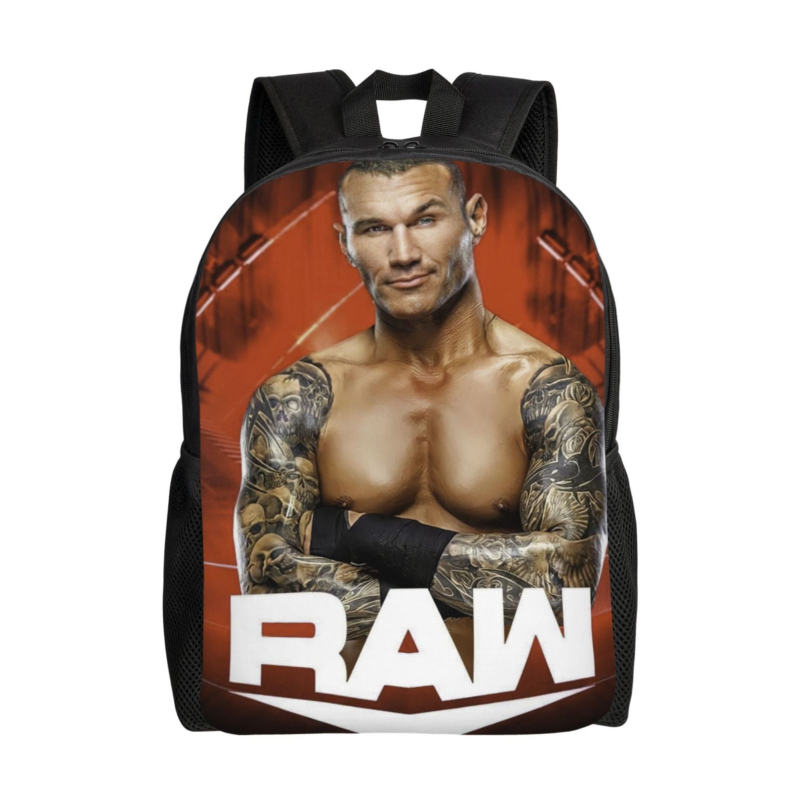 W-We Randy Orton Backpack With Laptop Compartment, Lightweight Durable Commuter Bag, Travel Daypack, Large Capacity Work Bag With Wide Breathable Adjustable Straps, Fits 15-Inch Laptop