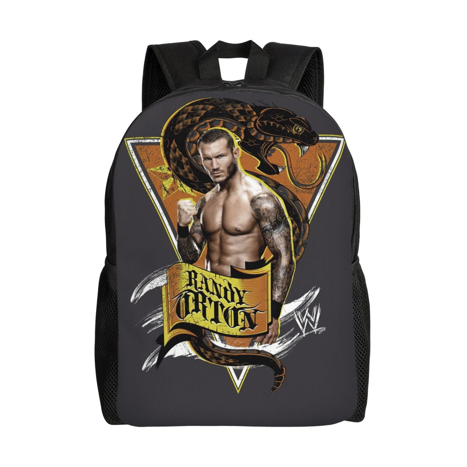 W-We Randy Orton Backpack With Laptop Compartment, Lightweight Durable Commuter Bag, Travel Daypack, Large Capacity Work Bag With Wide Breathable Adjustable Straps, Fits 15-Inch Laptop