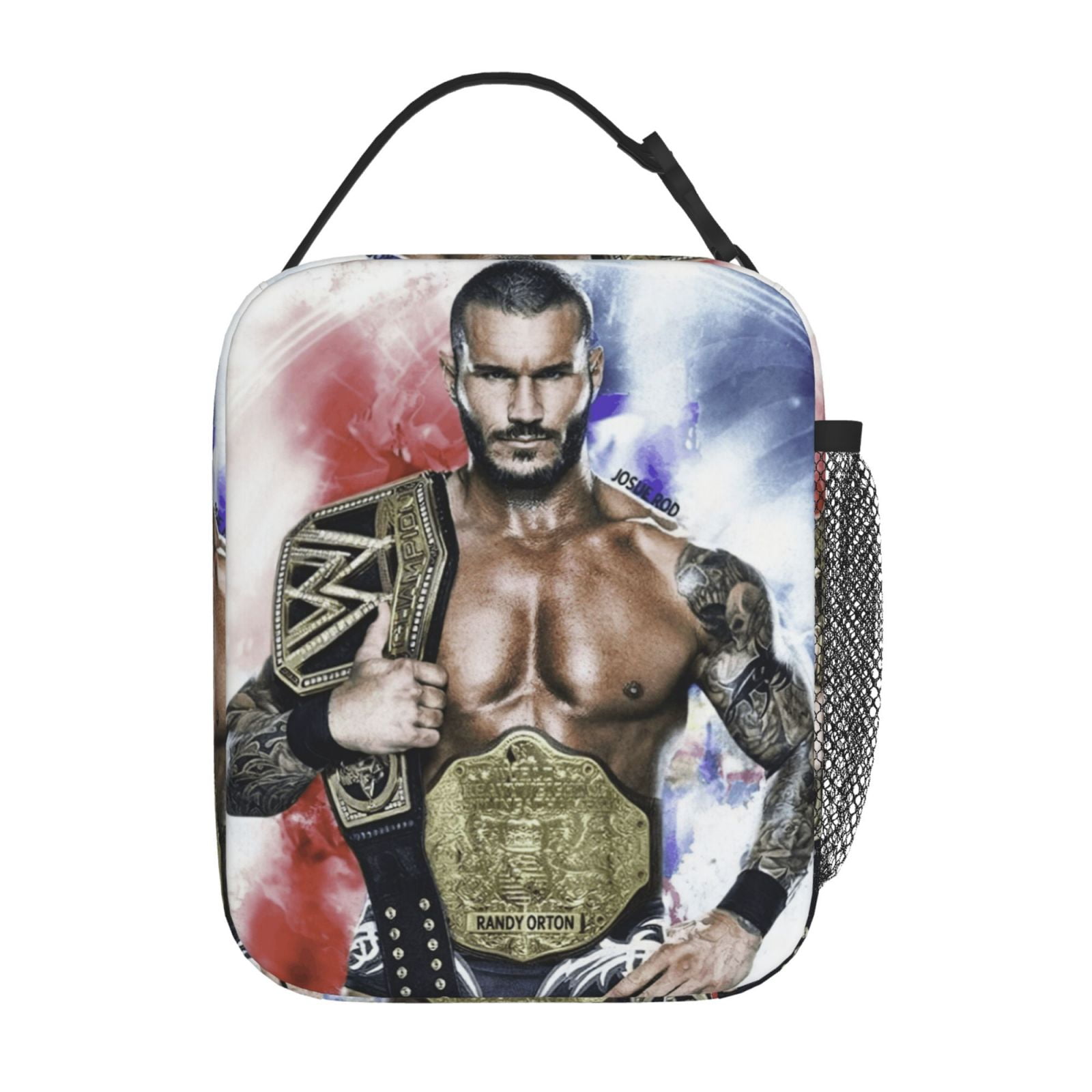 W-We Randy Orton Lunch Bag For Mens Womens, Insulated Lunch Bag, Portable Cooler Tote With Zippered Pockets, Reusable Lunch Box For Work, Travel, Picnic, Office, Easy To Clean