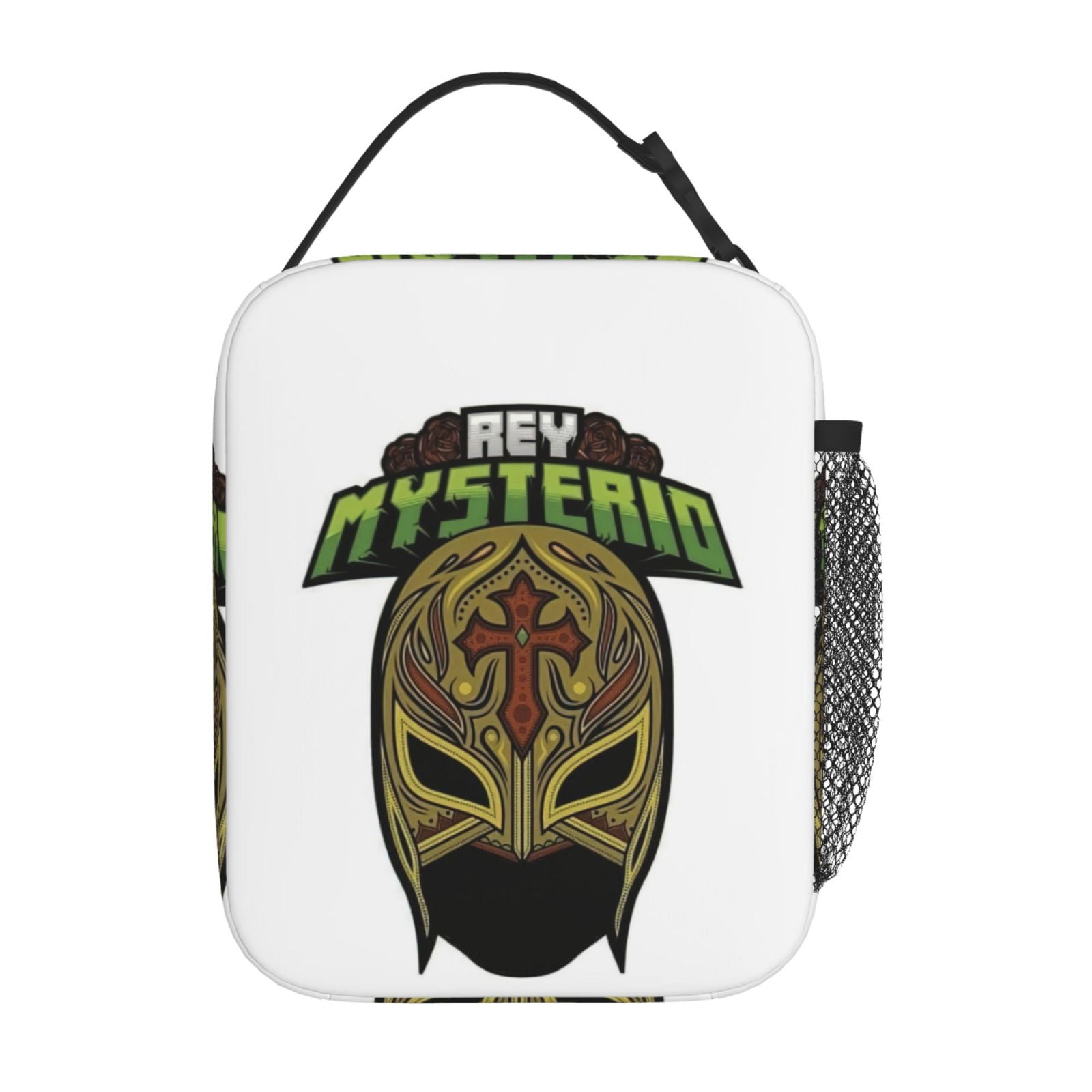 W-We Rey Mysterio Lunch Bag For Mens Womens, Insulated Lunch Bag, Portable Cooler Tote With Zippered Pockets, Reusable Lunch Box For Work, Travel, Picnic, Office, Easy To Clean