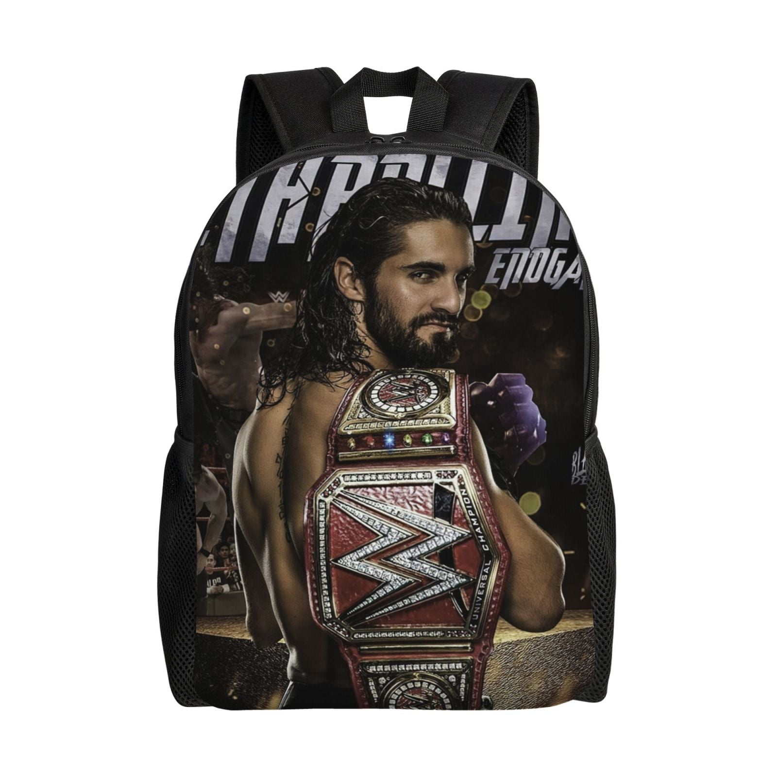 W-We Seth Rollins Backpack With Laptop Compartment, Lightweight Durable Commuter Bag, Travel Daypack, Large Capacity Work Bag With Wide Breathable Adjustable Straps, Fits 15-Inch Laptop