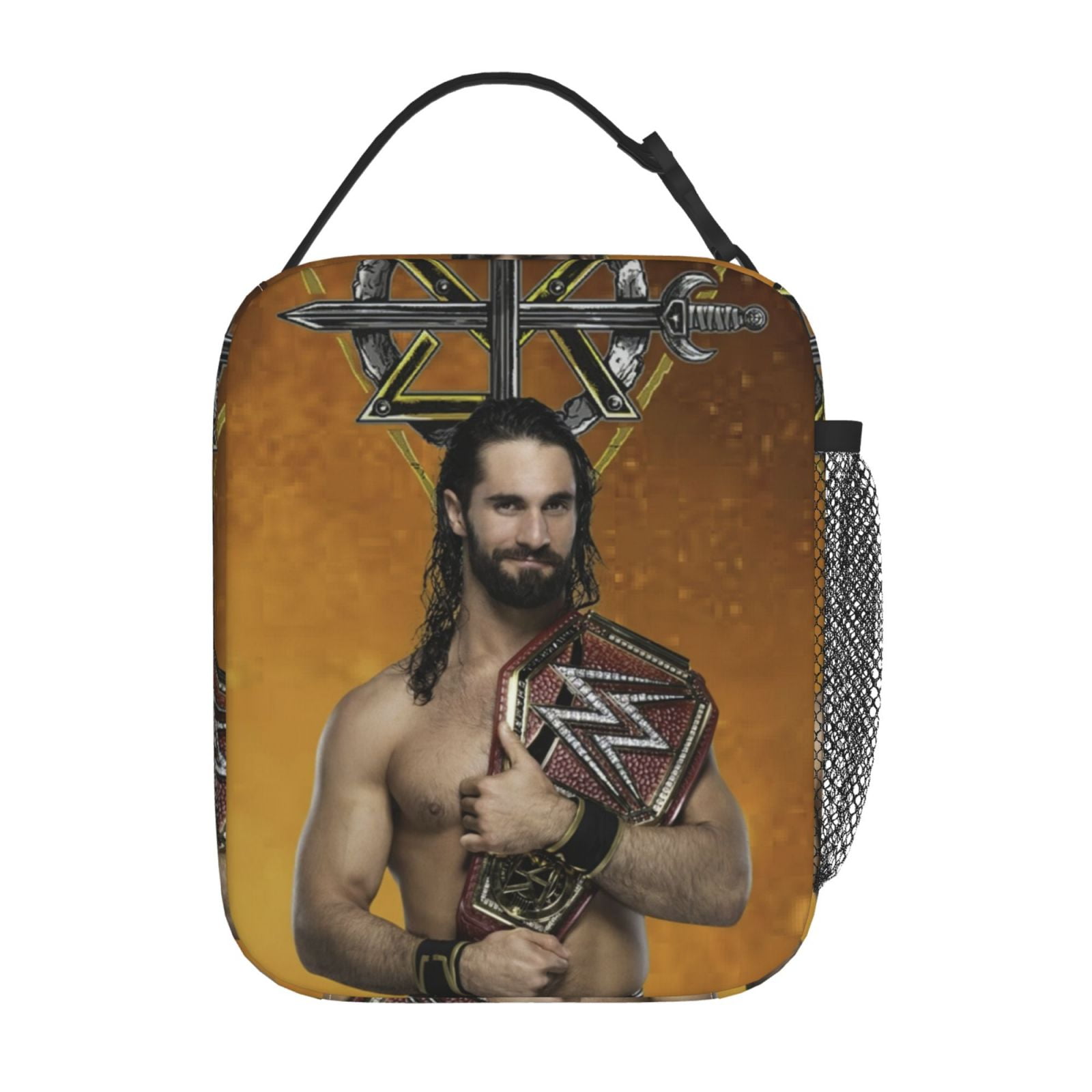 W-We Seth Rollins Lunch Bag For Mens Womens, Insulated Lunch Bag, Portable Cooler Tote With Zippered Pockets, Reusable Lunch Box For Work, Travel, Picnic, Office, Easy To Clean