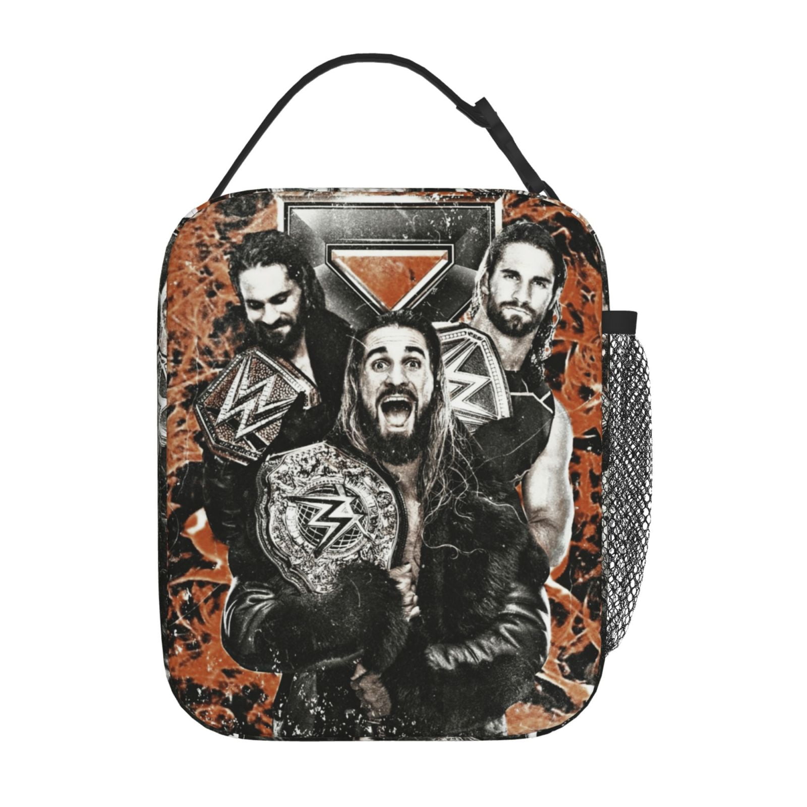 W-We Seth Rollins Lunch Bag For Mens Womens, Insulated Lunch Bag, Portable Cooler Tote With Zippered Pockets, Reusable Lunch Box For Work, Travel, Picnic, Office, Easy To Clean