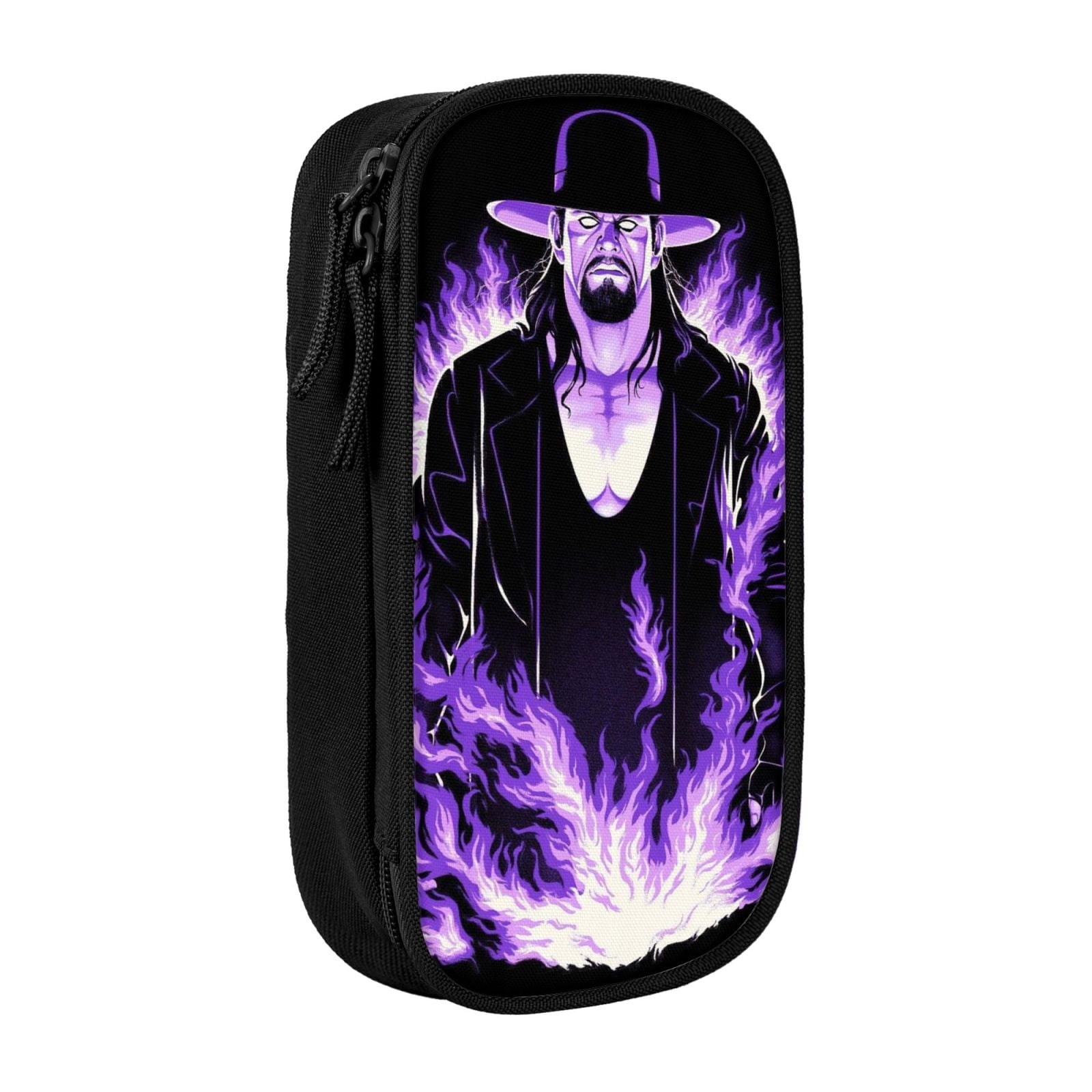 W-We The Undertaker Pencil Case With Dual Zipper Compartments, Multifunctional Storage Organizer With Inner Pockets And Pen Slots, Compact Pencil Pouch For Travel, Office, Daily Use
