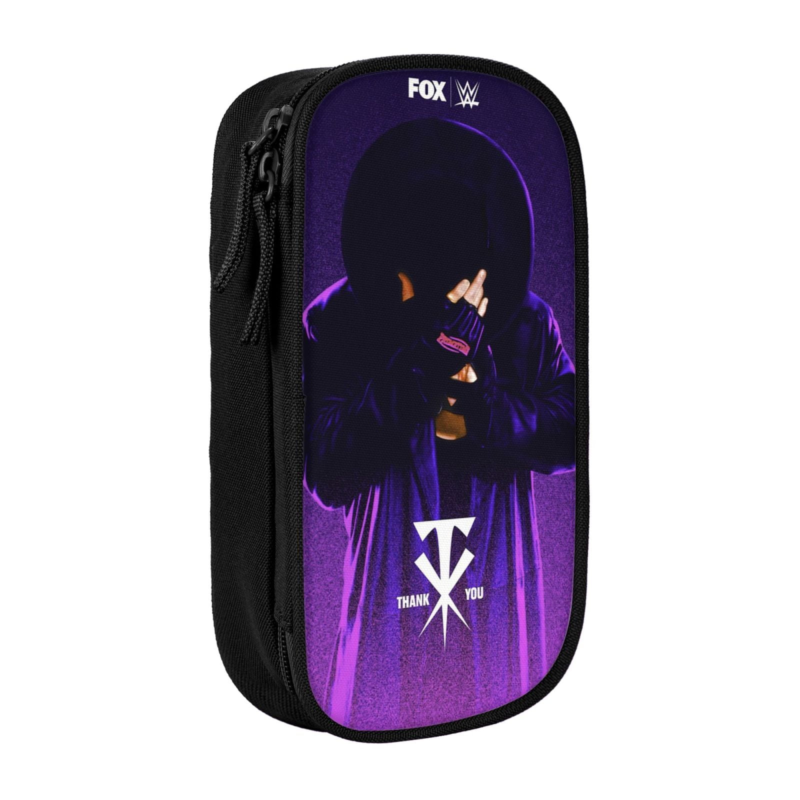 W-We The Undertaker Pencil Case With Dual Zipper Compartments, Multifunctional Storage Organizer With Inner Pockets And Pen Slots, Compact Pencil Pouch For Travel, Office, Daily Use