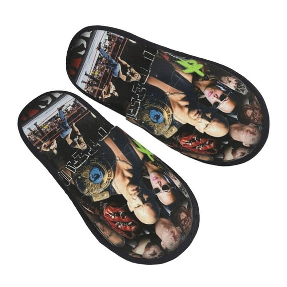 Wres-Tler-W,W-E House Slippers For Women Men Indoor Outdoor-Cute Cotton Slippers Bedroom