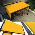W X 30' L Yellow Waterproof Pergola UPF50 Sun Shade Canopy Replacement