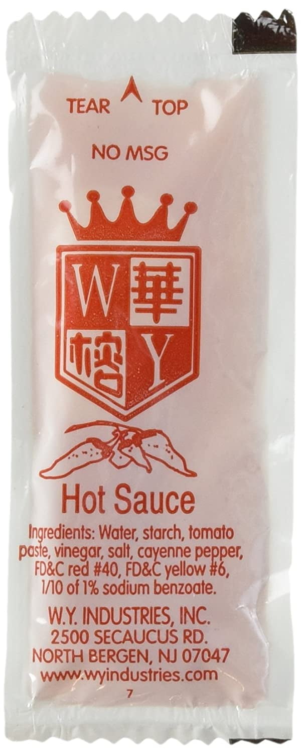 W.Y. INDUSTRIES Chinese Chili Hot Sauce, 100 Packets