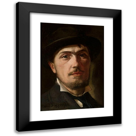 Władysław Czachórski 11x14 Black Modern Framed Museum Art Print Titled - Portrait of Witold Urbański (1878)