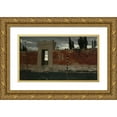 thumbnail image 1 of Władysław Czachórski 24x15 Gold Ornate Framed and Double Matted Museum Art Print Titled - Cemetery in Venice, Sketch (1876), 1 of 4